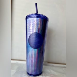 Starbucks Fall 2022 Periwinkle Kaleidoscope Cold Cup (24 oz)